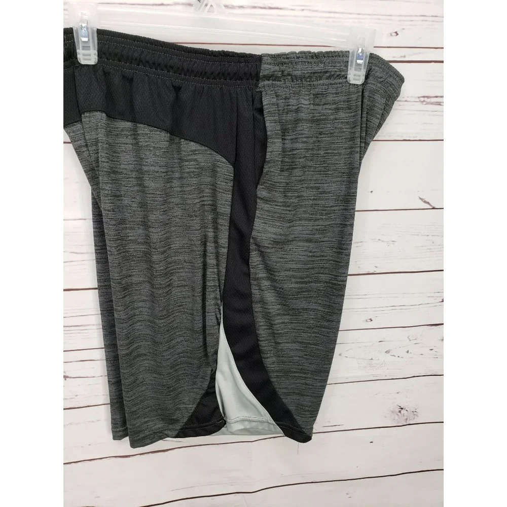 Zone Pro XL gray‎ black silver Athletic Gym Running mens Shorts